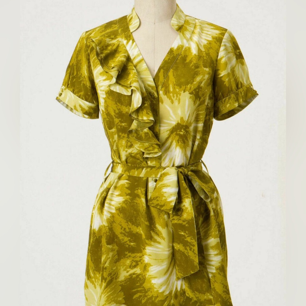 Tabitha Anthropologie 100% Silk Tranquil Flow Tunic